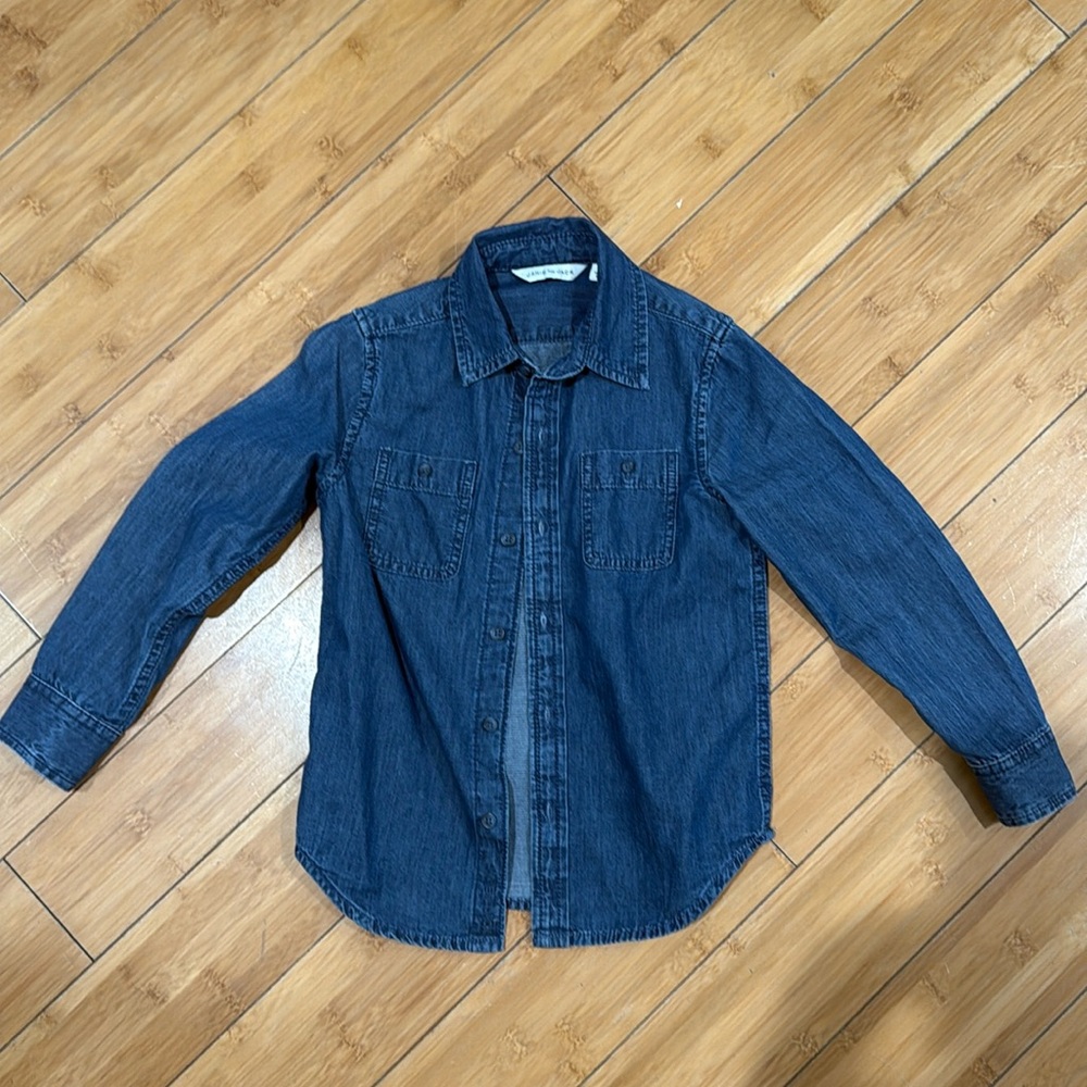 Jean button down